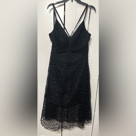 Calvin Klein Black Strapless Lace Dress - Picture 1 of 8